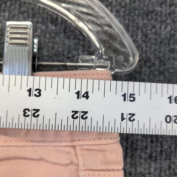 American Eagle Womens Cut Off Jean Shorts Pink Size 4 Stretch - Picture 4 of 11